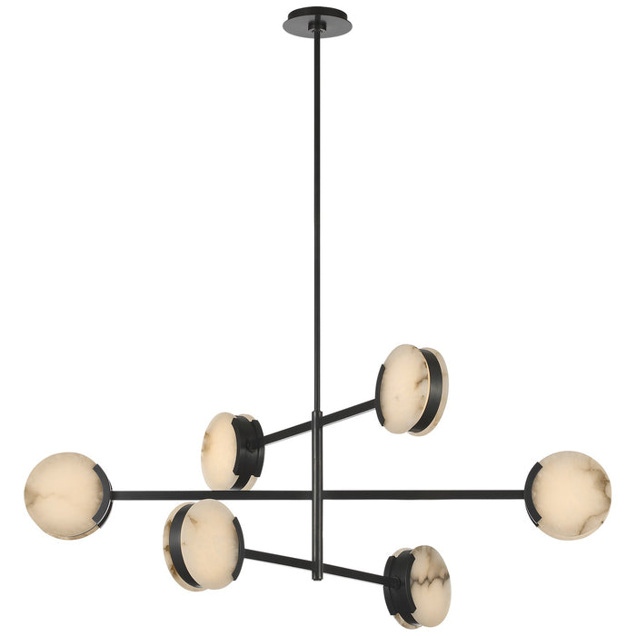 Visual Comfort Signature KW 5607BZ-ALB LED Chandelier, Bronze