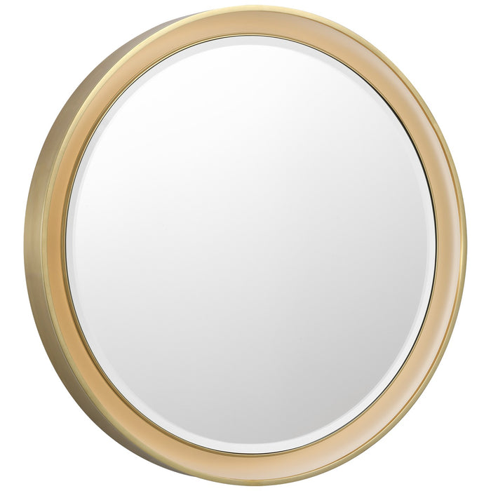 Visual Comfort Signature TOB 2960HAB LED Mirror, Hand-Rubbed Antique Brass
