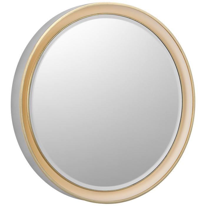 Visual Comfort Signature TOB 2960PN/G LED Mirror, Polished Nickel and Gild