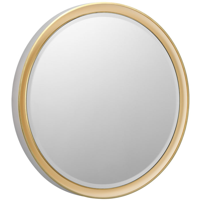 Visual Comfort Signature TOB 2961PN/G LED Mirror, Polished Nickel and Gild