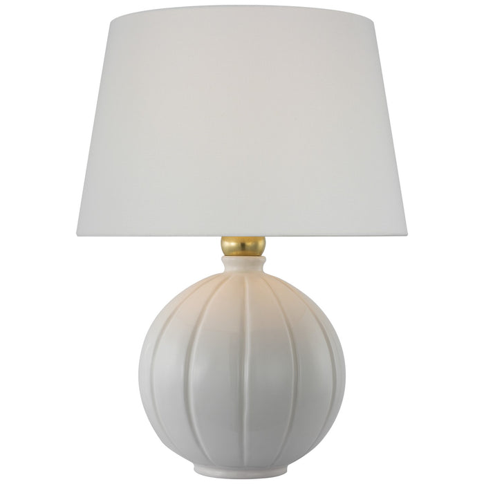 Visual Comfort Signature TOB 3615CIV-L LED Table Lamp, Crackled Ivory
