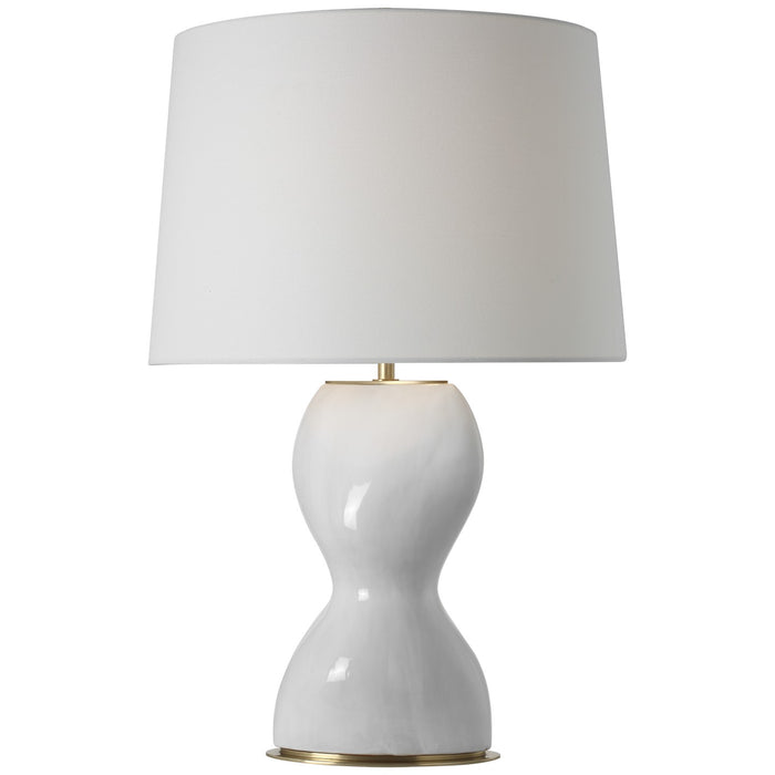 Visual Comfort Signature TOB 3621VWT-L LED Table Lamp, Veiled White