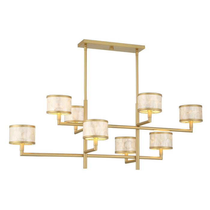 Savoy House 1-6493-8-328 Eight Light Chandelier, Spun Gold