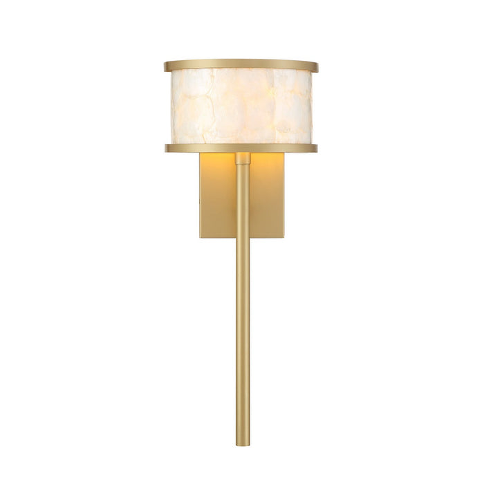 Savoy House 9-6491-1-328 One Light Wall Sconce, Spun Gold