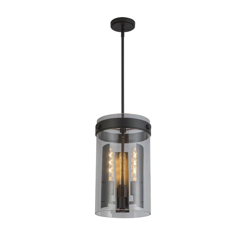 Artcraft AC10051BK Three Light Pendant, Black