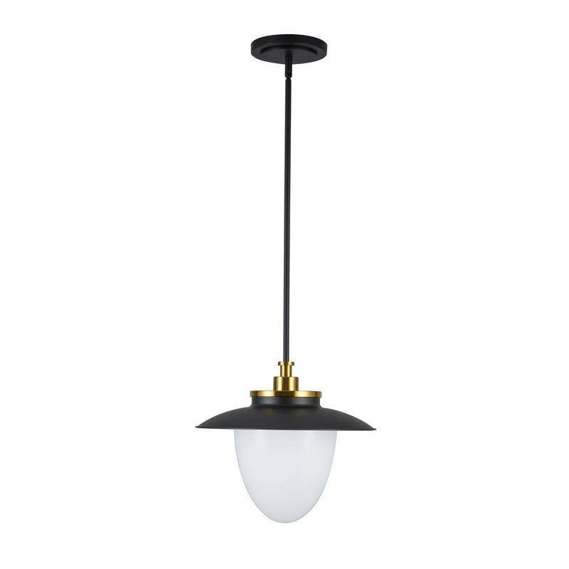 Artcraft AC11905BB One Light Pendant, Black