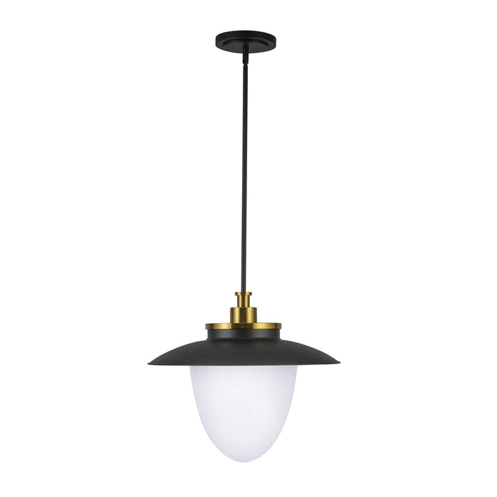 Artcraft AC11906BB Three Light Pendant, Brushed Brass