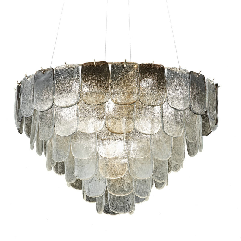 Artcraft AC12053CS 19 Light Chandelier, Polished Nickel, Crystalline Smoke