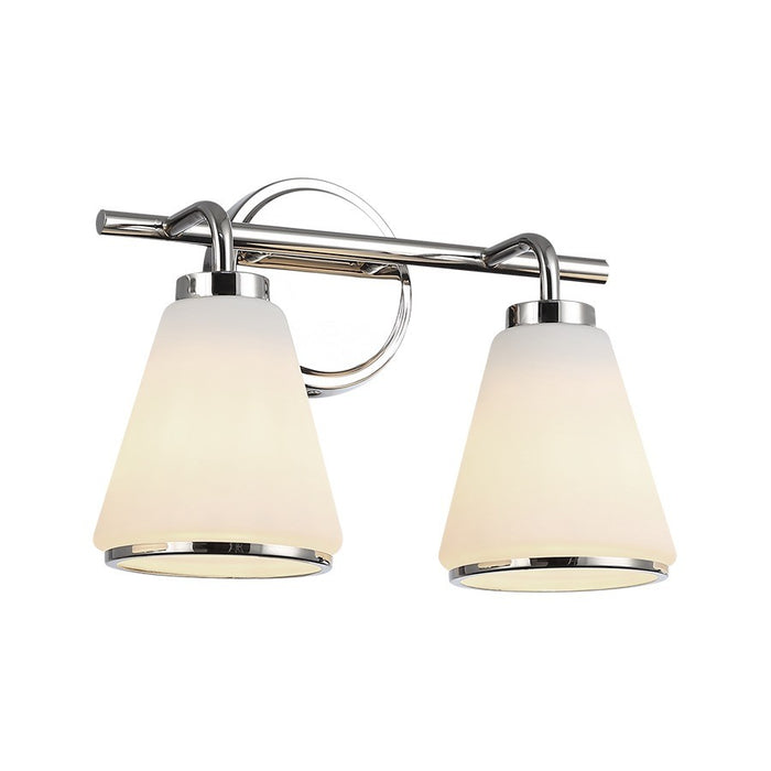 Artcraft AC12122PN Two Light Bathroom Vanity, Polished Nickel