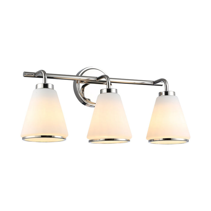 Artcraft AC12123PN Three Light Bathroom Vanity, Polished Nickel