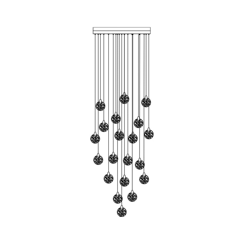 Artcraft AC12155BB LED Chandelier, Satin Brass