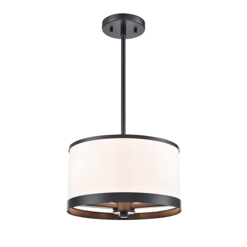 Artcraft AC12161BK Three Light Pendant, Black