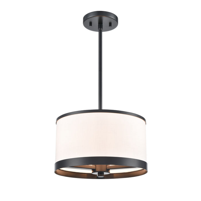 Artcraft AC12161BK Three Light Pendant, Black