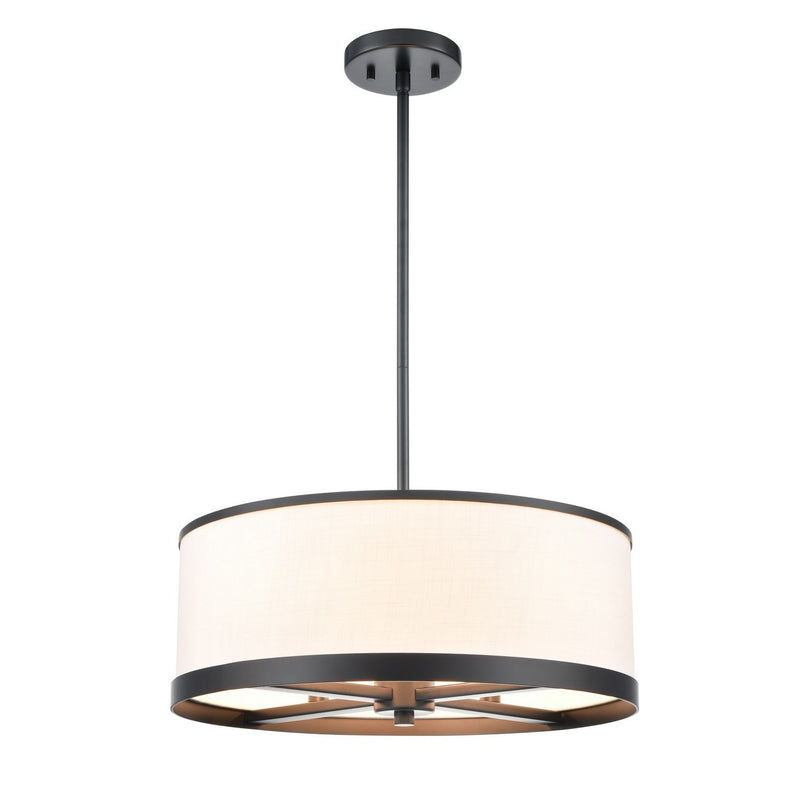 Artcraft AC12162BK Four Light Chandelier, Black