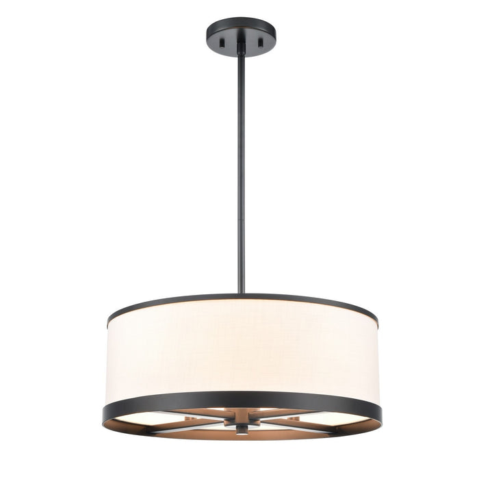 Artcraft AC12162BK Four Light Chandelier, Black