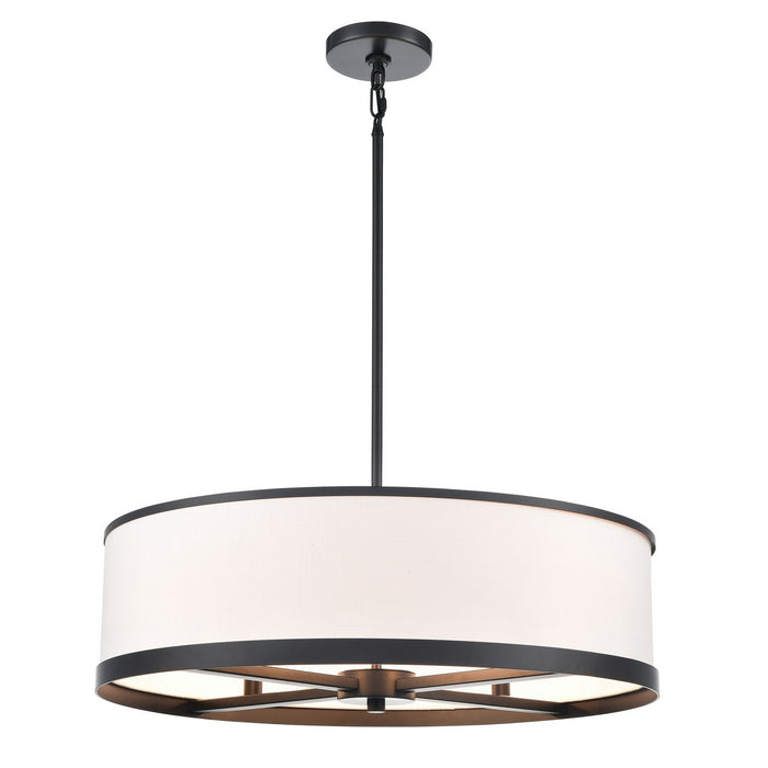 Artcraft AC12163BK Four Light Chandelier, Black