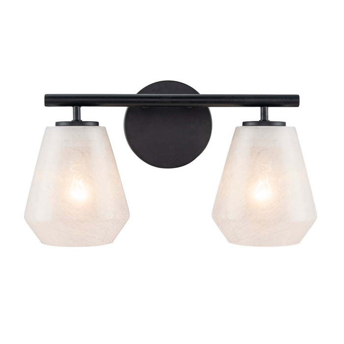 Artcraft AC12182BK Two Light Bathroom Vanity, Black