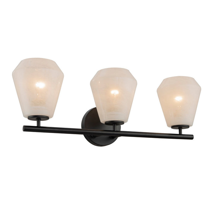 Artcraft AC12183BK Three Light Bathroom Vanity, Black