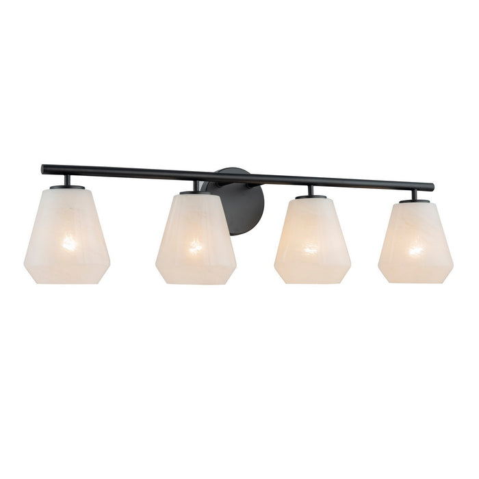 Artcraft AC12184BK Four Light Bathroom Vanity, Black