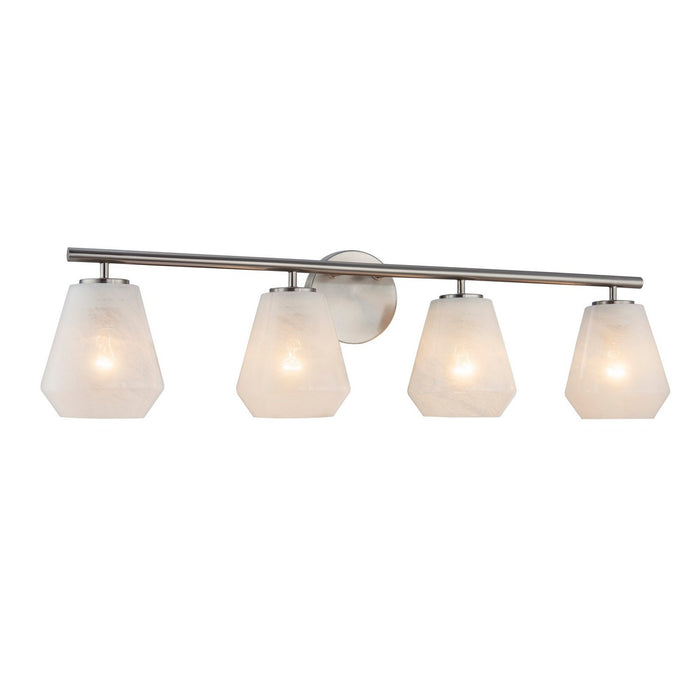 Artcraft AC12184BN Four Light Bathroom Vanity, Brushed Nickel