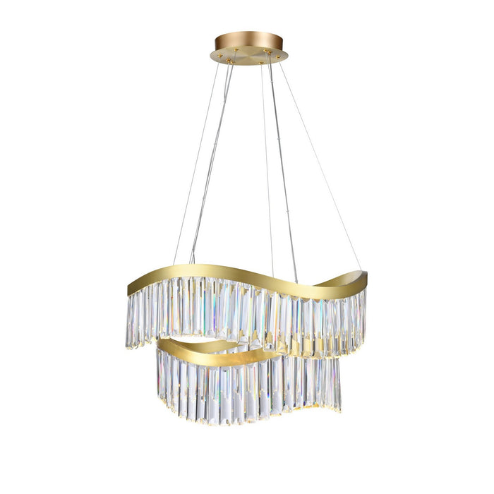 Artcraft AC12201BR LED Chandelier, Brass
