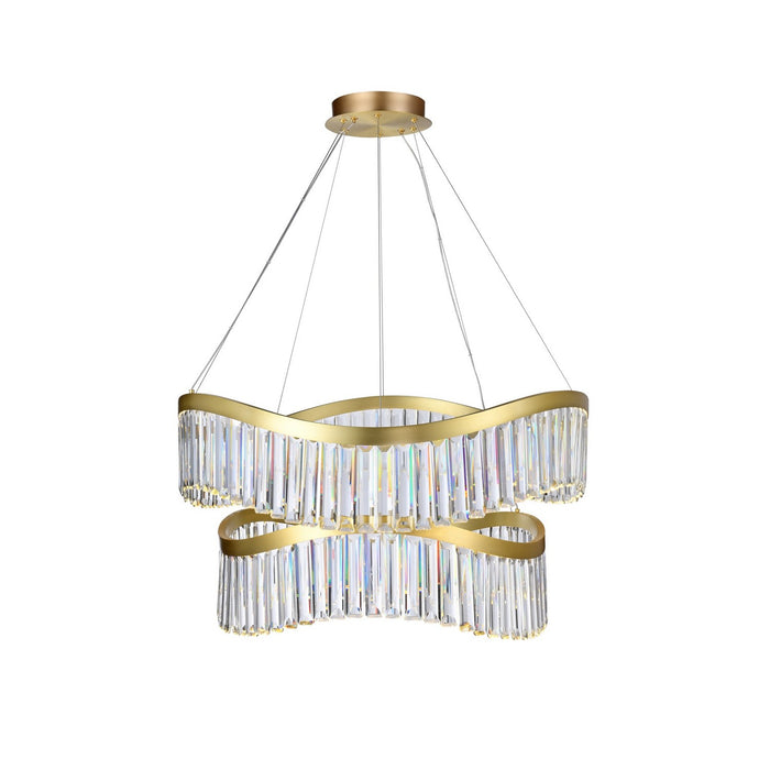 Artcraft AC12202BR LED Chandelier, Brass