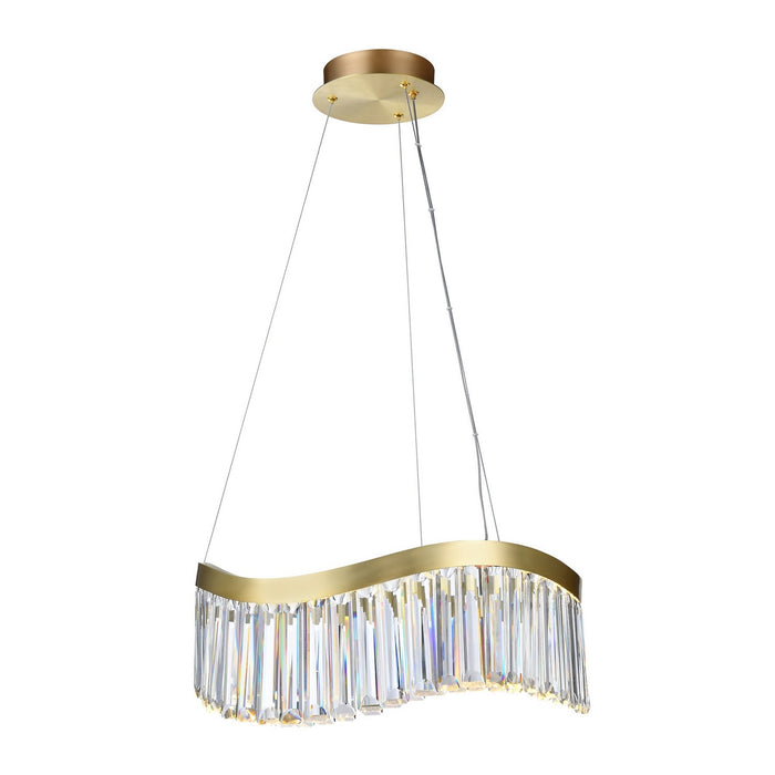 Artcraft AC12206BR LED Chandelier, Brass