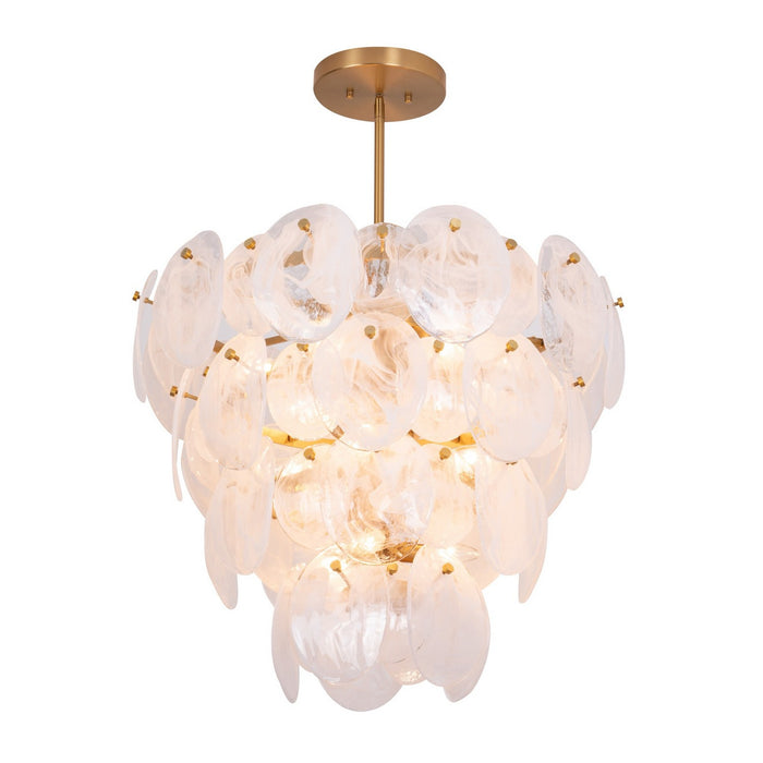 Artcraft AC12212BR 13 Light Chandelier, Brushed Brass