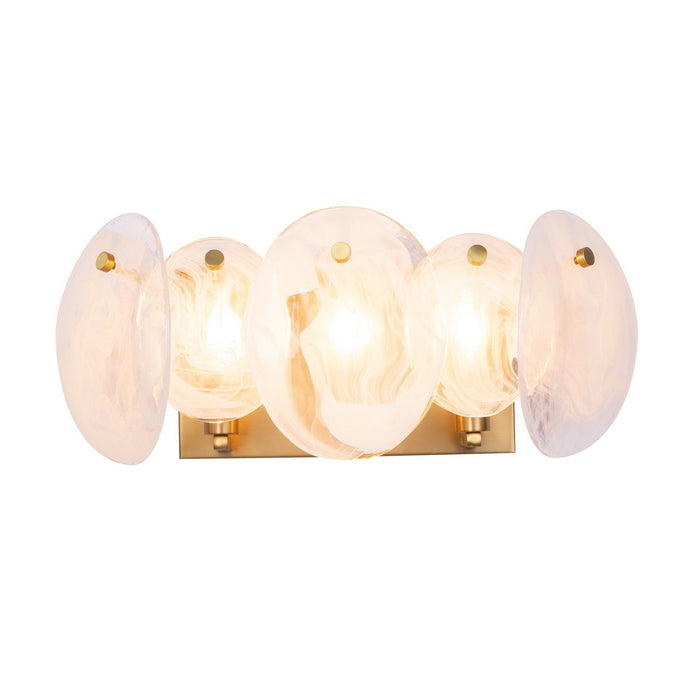 Artcraft AC12213BR Three Light Bathroom Vanity, Brushed Brass