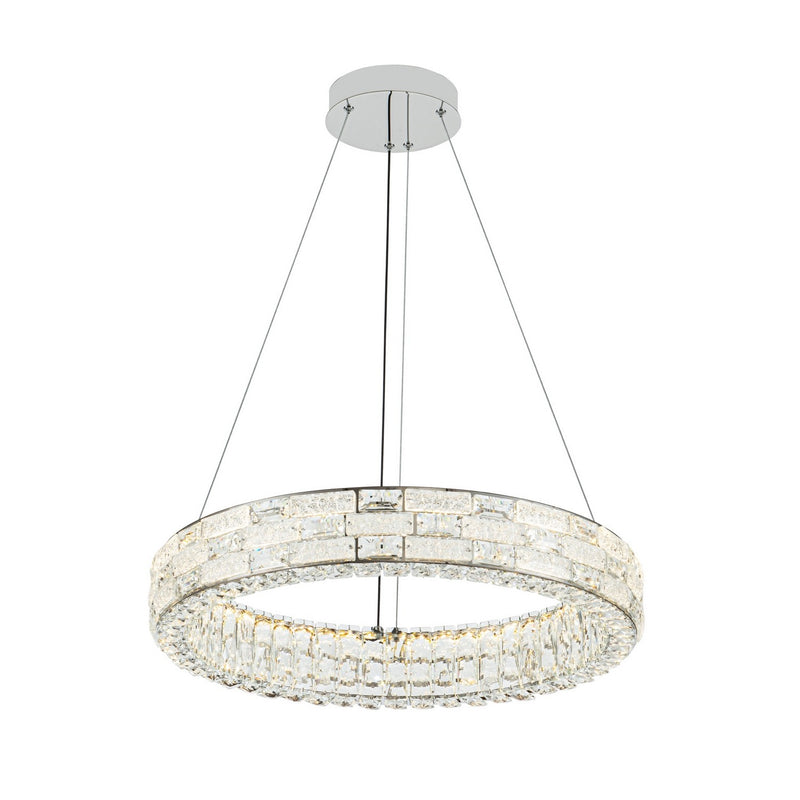 Artcraft AC6921PN LED Chandelier, Chrome