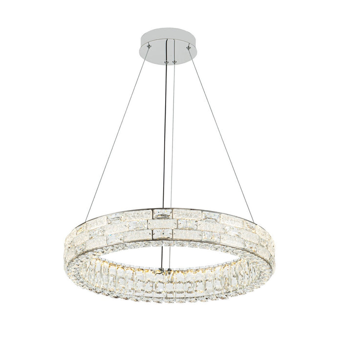 Artcraft AC6921PN LED Chandelier, Chrome