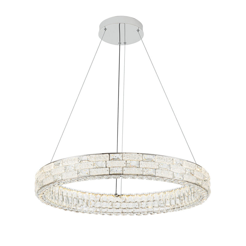 Artcraft AC6922PN LED Chandelier, Chrome