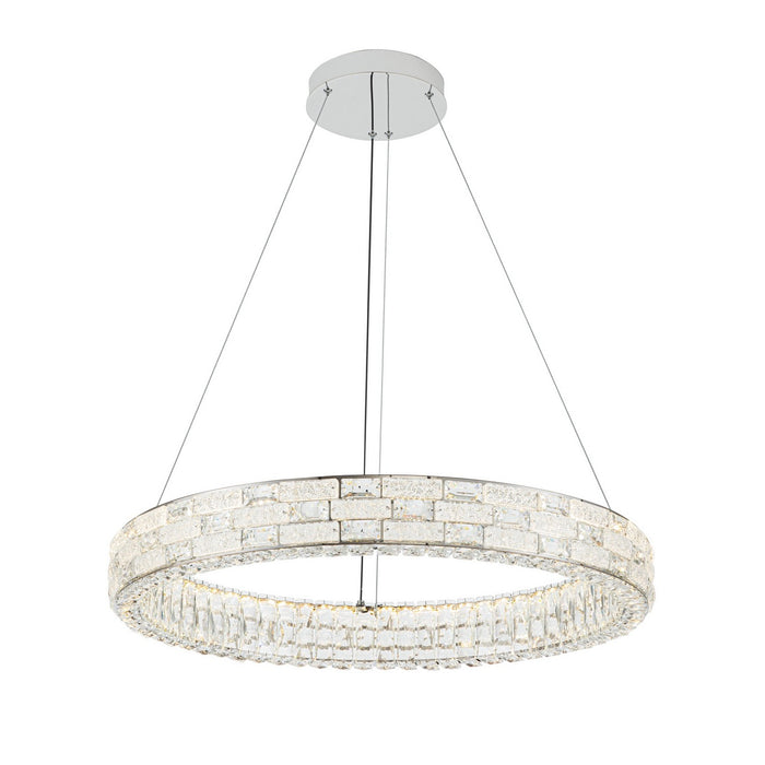 Artcraft AC6922PN LED Chandelier, Chrome