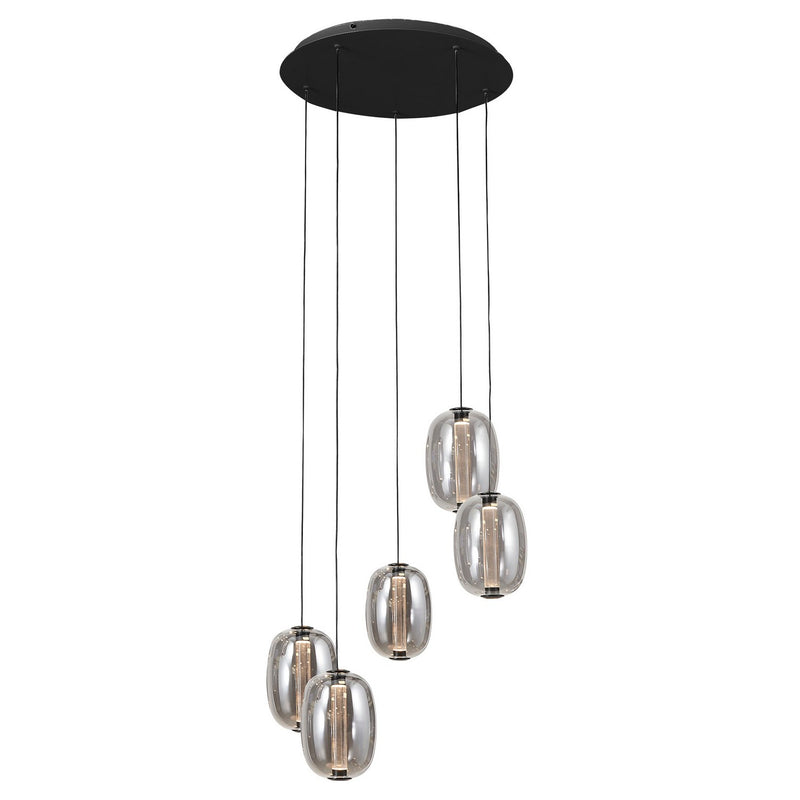 Artcraft AC6955SM LED Chandelier, Black