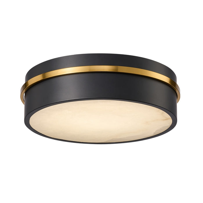 Artcraft AC6990BB LED Flush Mount, Black, Brass