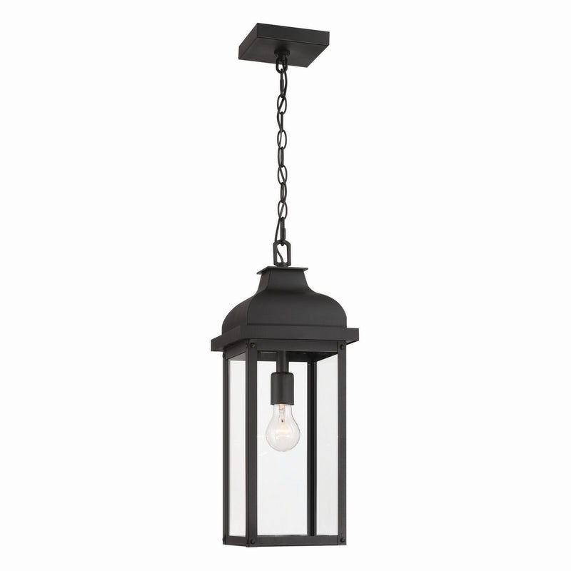 Artcraft AC8185BK One Light Outdoor Pendant, Black