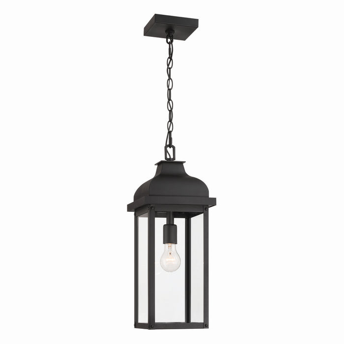 Artcraft AC8185BK One Light Outdoor Pendant, Black