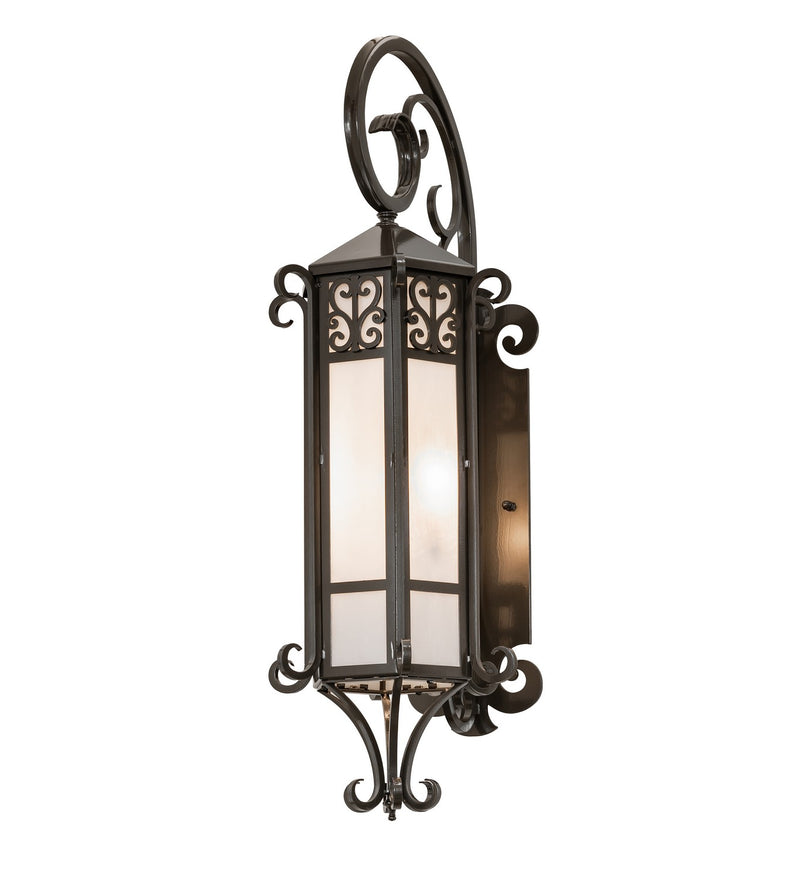 Meyda Tiffany 238233 Three Light Wall Sconce, Exterior Oil Rubbed Bronze