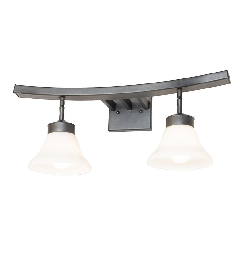 Meyda Tiffany 274928 Two Light Vanity, Blackened Pewter