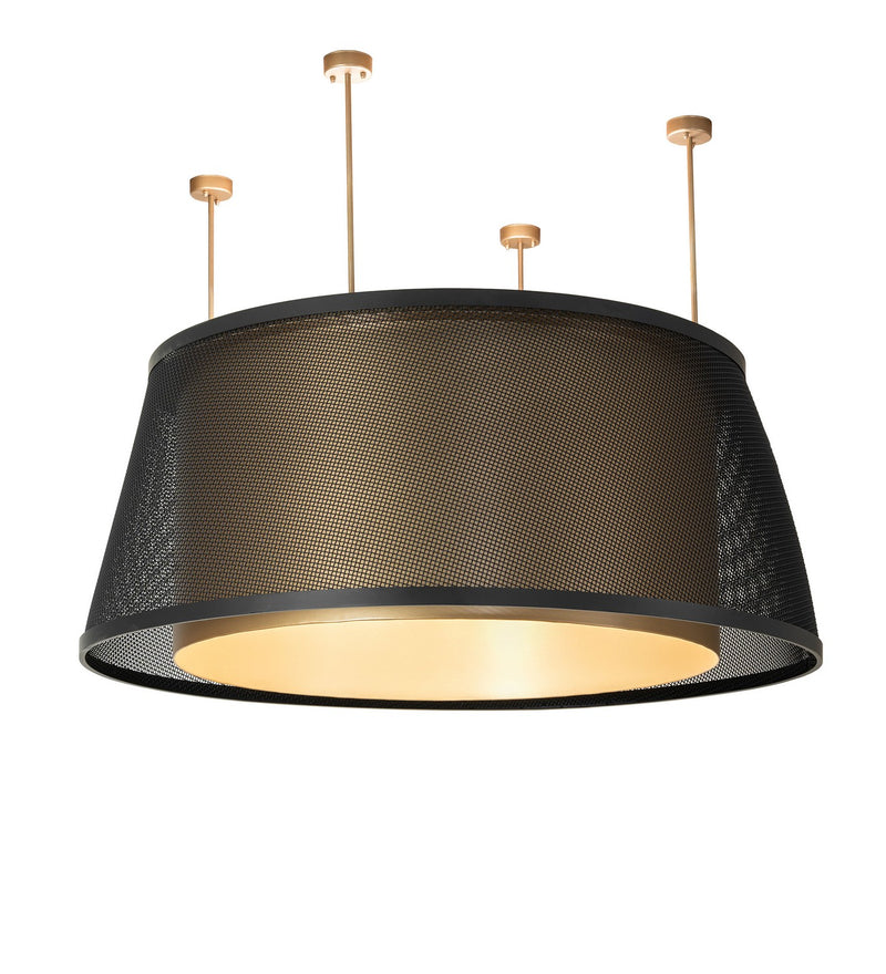 Meyda Tiffany 275011 LED Pendant, Gold Metallic/ Flat Black