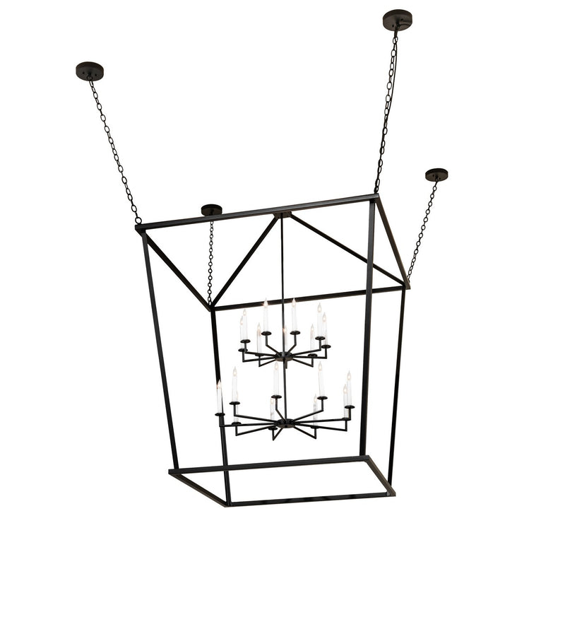 Meyda Tiffany 276213 18 Light Pendant, Flat Black