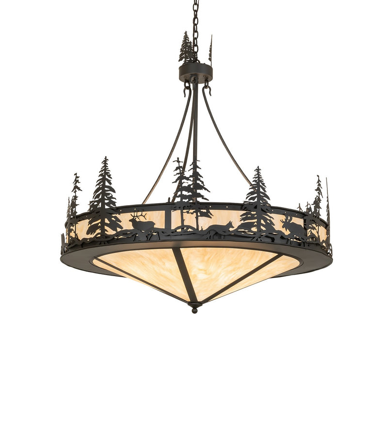 Meyda Tiffany 276264 Six Light Pendant, Oil Rubbed Bronze