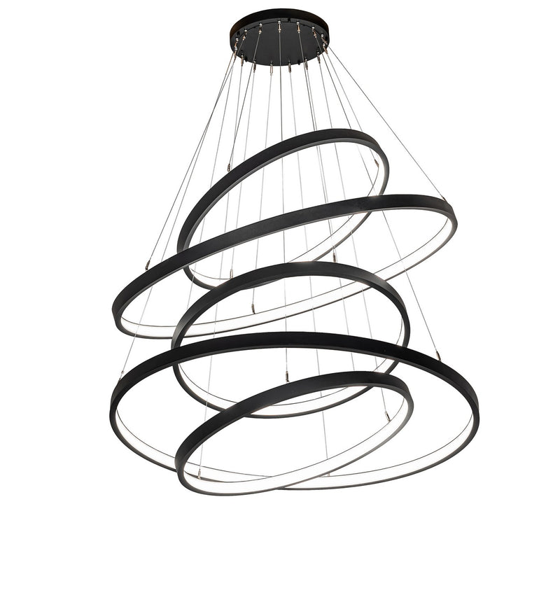 Meyda Tiffany 276311 LED Chandelier, Textured Black
