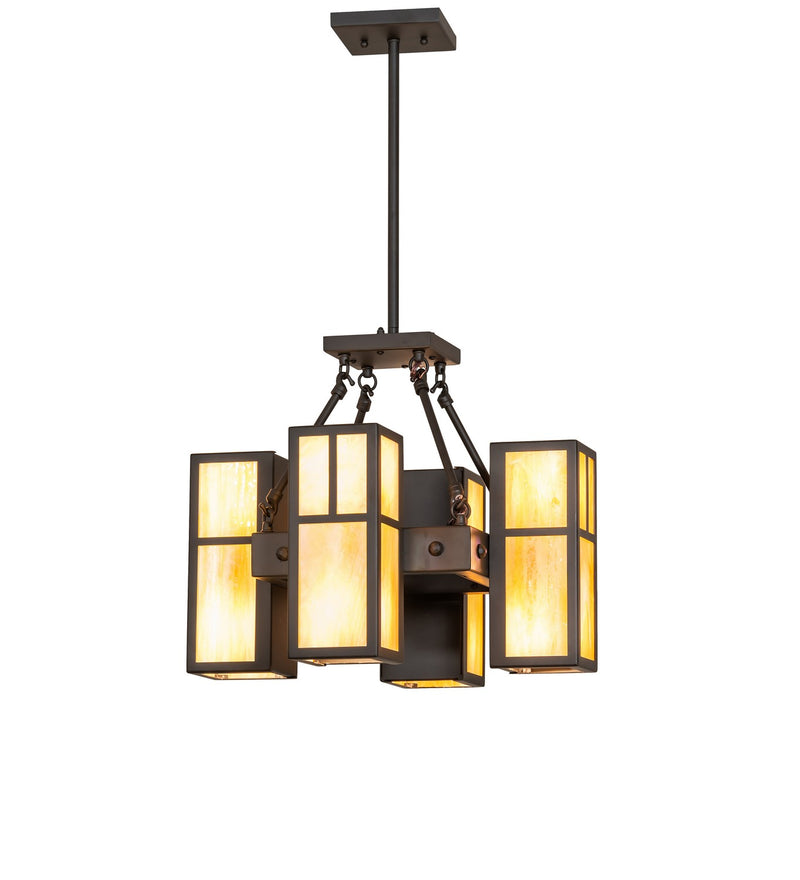 Meyda Tiffany 276559 Eight Light Pendant, Oil Rubbed Bronze