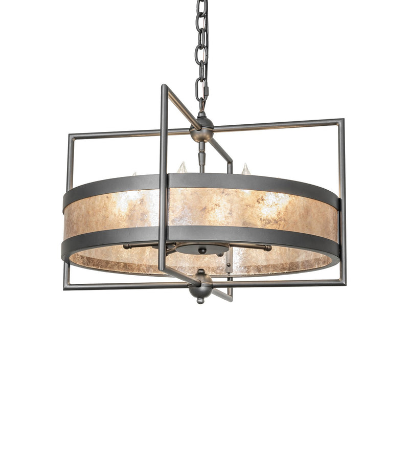 Meyda Tiffany 277432 Eight Light Chandelier, Wrought Iron