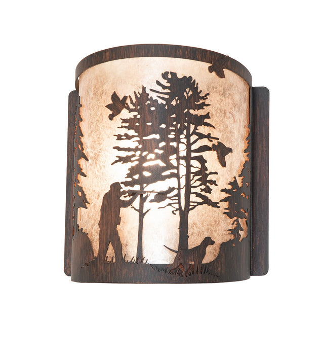 Meyda Tiffany 277549 One Light Wall Sconce, Driftwood Brown
