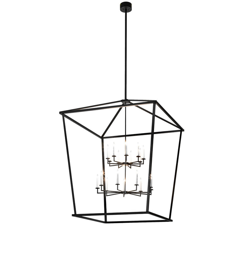 Meyda Tiffany 278588 18 Light Pendant, Flat Black