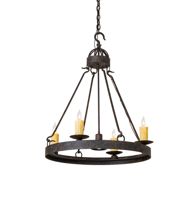 Meyda Tiffany 278715 Five Light Chandelier, Coffee Bean
