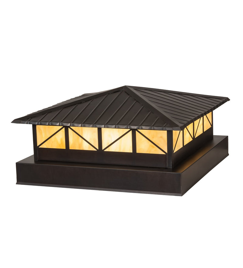 Meyda Tiffany 278771 LED Pier Mount, Craftsman Brown