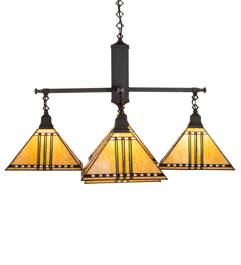 Meyda Tiffany 278837 Five Light Chandelier, Craftsman Brown